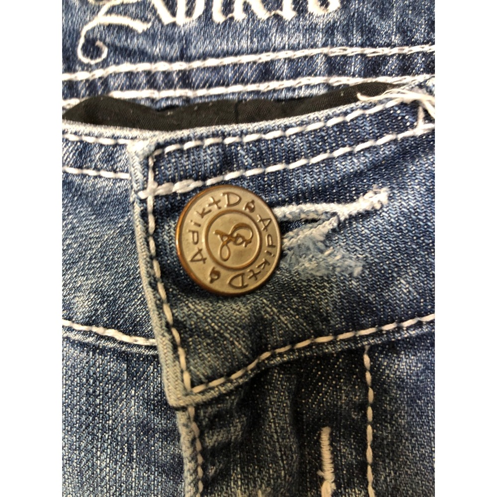 Adiktd Jeans Women's‎ Size 6 Blue Bootcut Embellished Pockets Western Cowgirl - Picture 12 of 15